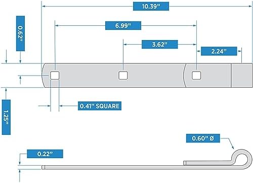 National Hardware N130-732 Replacement Zinc-plated Hinge Strap Quality Craftsmanship