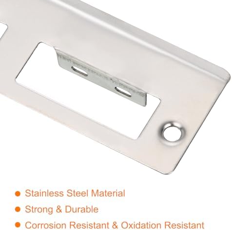 128mm X 42mm 201 Stainless Steel Latch Strike Plate for Door Frame
