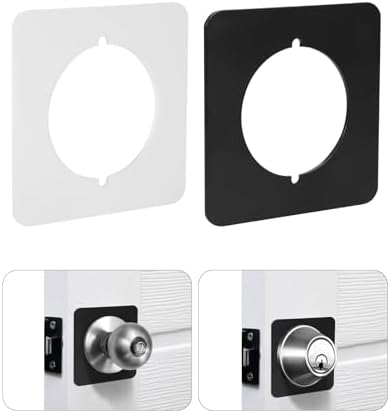 Double-Sided Adhesive Square Changed Door knob cover plate stainless steel for door handle deadbolt