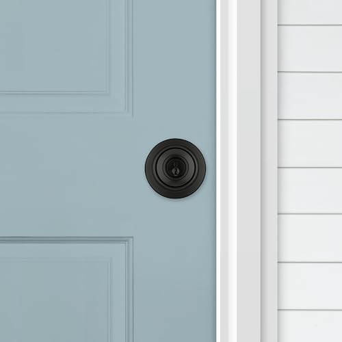 Kwikset Secure Keyed Entry Door Knob with Lock and Key Matte Black SmartKey
