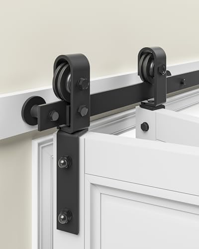 Heavy Duty 36 Bifold Barn Door Hardware Kit - Durable and Smooth-Closing Track for 16 Closet Doors