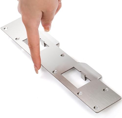 2-Pack Metal Door Strike Plates