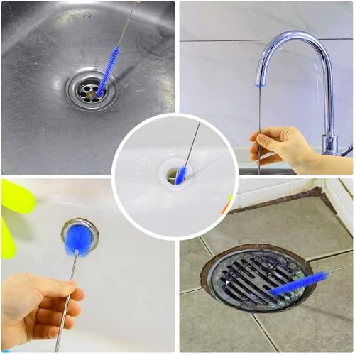 72 Long Bathroom Drain Brush Heavy-Duty Dualend
