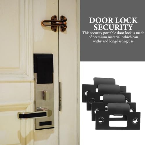 DOITOOL 4Pcs Stainless Steel Door Strike Plate