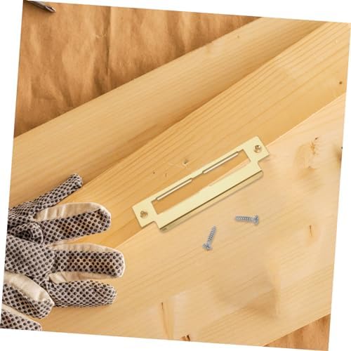 Artibetter Stainless Steel Deadbolt Strike Plate Hole Filler