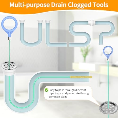 50-inch Sink Drain Snake Hair Clog Remover
