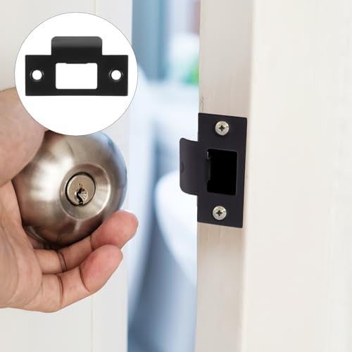 DOITOOL 4Pcs Stainless Steel Door Strike Plate