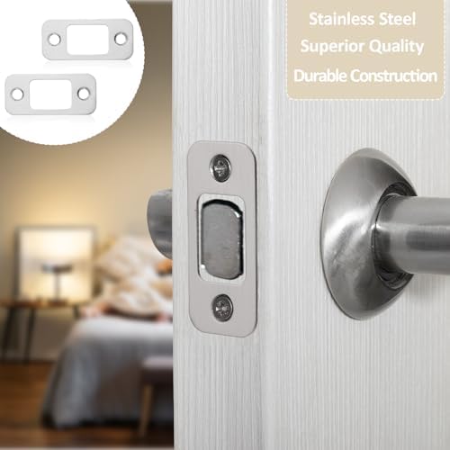 Sturdy Steel Door Locks for Home Commercial Use 4-Piece Set with 8 Easy-Wrap Screws Proven to Be the Best Choice
