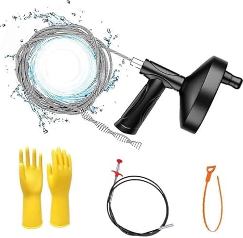 33 Foot Flexible Steel Snake Drain Clog Remover