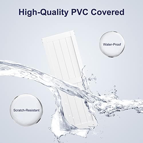 SmartStandard 30 x 84 inch White Sliding Barn Door with Hardware Kit and Handle