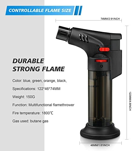 4 Pack Samniu Torch Lighter with 8g Capacity 1