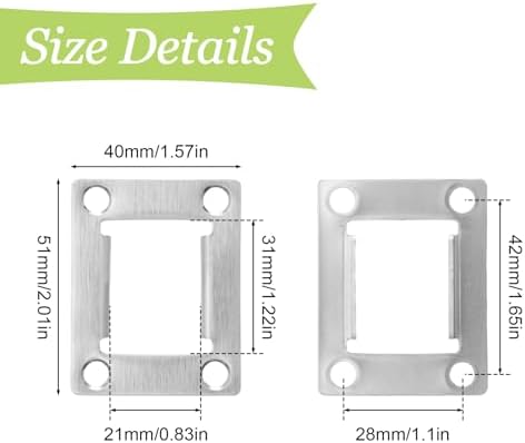 UFURMATE Door Strike Plate Set
