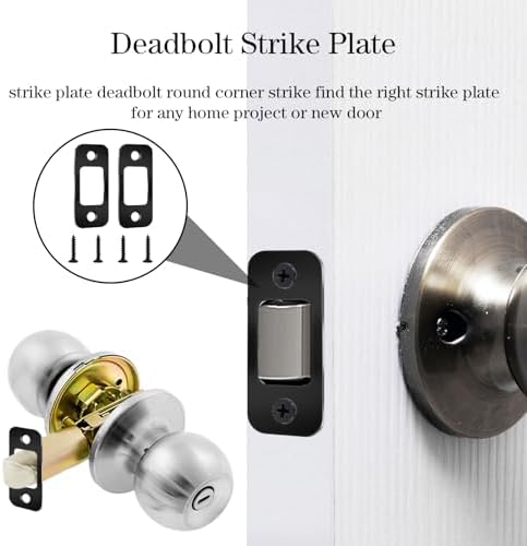 2-Piece Door Strike Plate Set