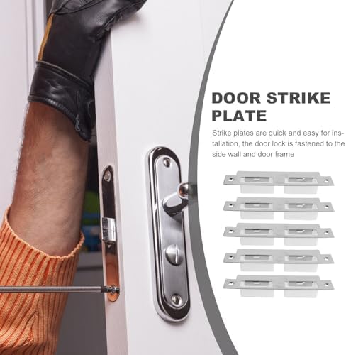 DOITOOL 5-Piece Door Strike Plate Kit