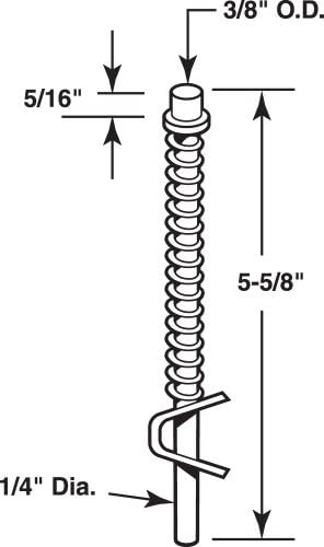 Prime-Line N 6730 Bi-Fold Door Bottom Pivot Pin Assembly
