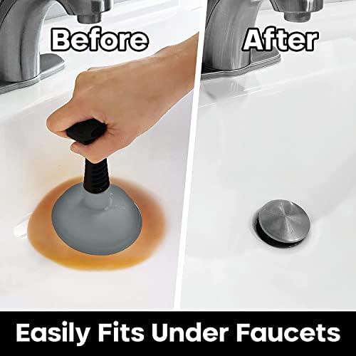 Handle-Optional Powerful Sink Plunger for Easy Drain Cleaning