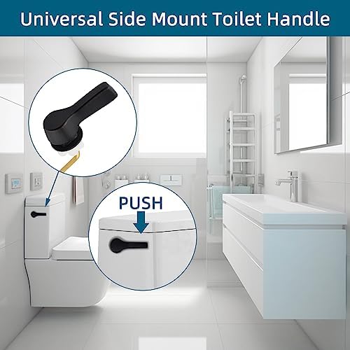 Hygie Rinse 2PCS Universal Side Mount Toilet Handle Kit