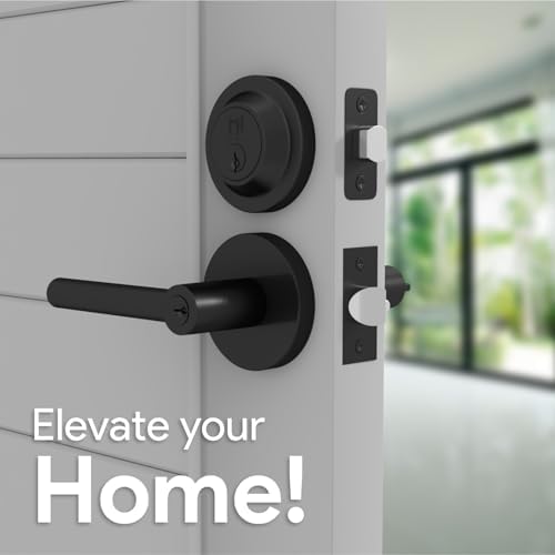 Mega Handles RAEGEN Door Deadbolt Set Matte Black