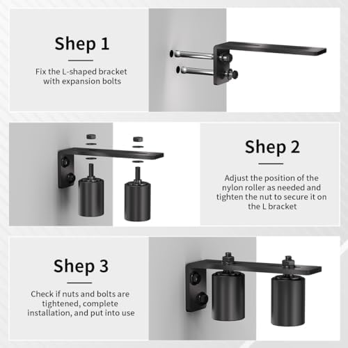 Adjustable 2 Steel L-Shaped Gate Guide for Sliding Doors