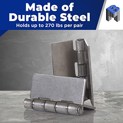 Bobco Metals 3 Heavy Duty Weldable Hinges - 2 Pairs 1