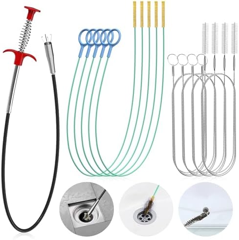 10-Piece Complete Drain Sink Cleaner Kit for Efficient Maintenance