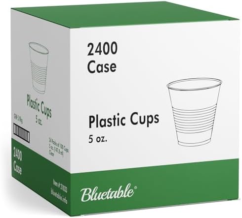 Bluetable 5 oz Disposable Plastic Cups