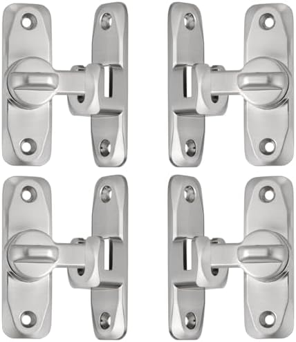 4-Piece Barn Door Latches 90180-Degree Gate Lock Set