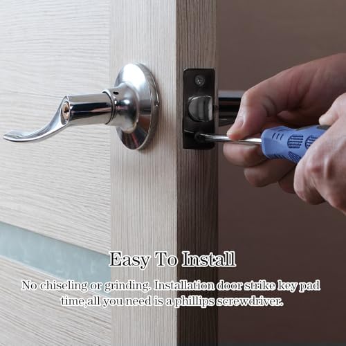 2-Piece Door Strike Plate Set