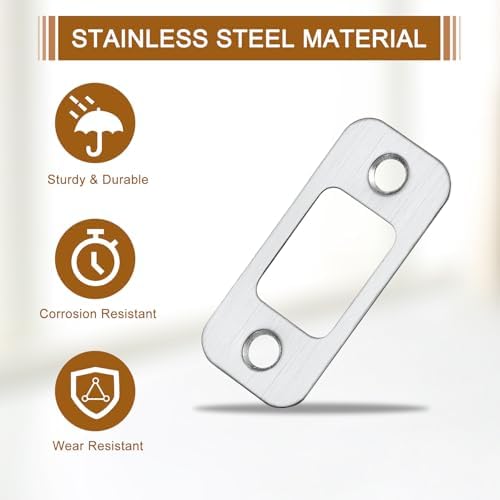 2-Piece Stainless Steel Door Strike Plate
