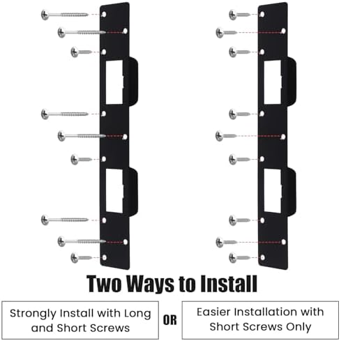 Neptniopllab Door Strike Plate - ExteriorInterior Door Security