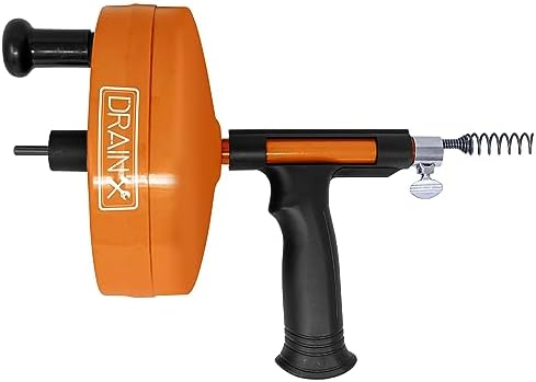 DrainX Power Pro 25-ft Steel Drum Auger