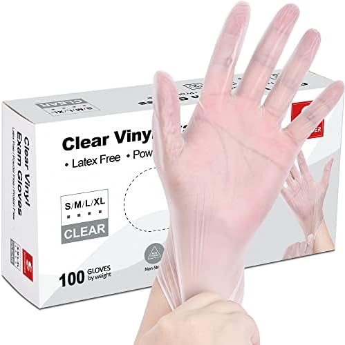 Schneider Clear Vinyl Exam Gloves