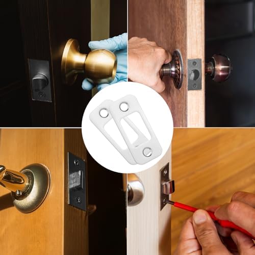 Durable Stainless Steel Door Strike Plates for Deadbolts