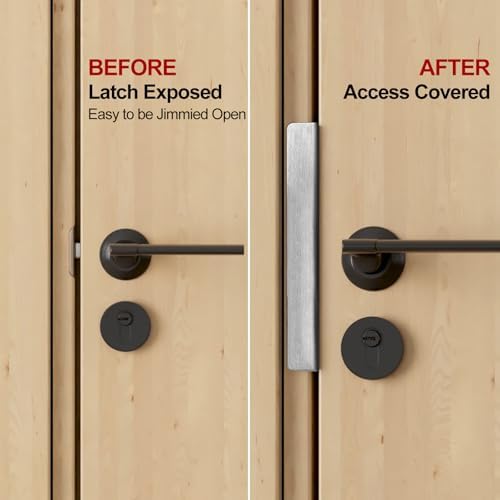 Secure Door Latch Guard Plate