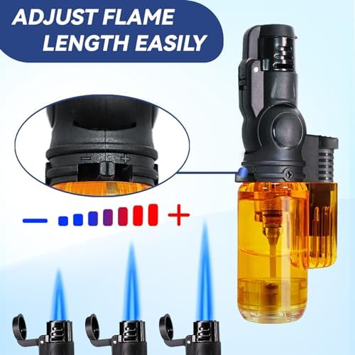 Portable 5 Pack Refillable Torch Lighter Set