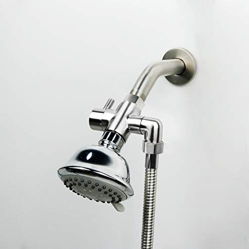 3-Way Brass Shower Diverter Valve G12 Brushed Nickel