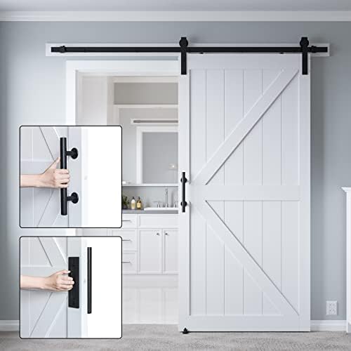 40x84-Inch Solid Barn Door with Water-Resistant PVC Surface