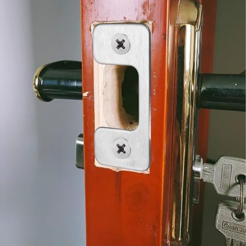 Adjustable Strike Plate Holmes-Proof Door Security in 1 Click