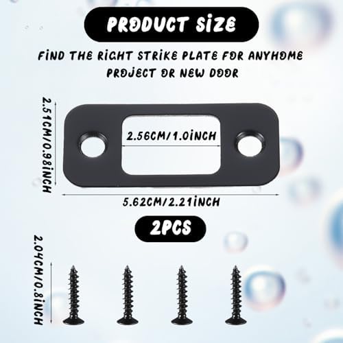 2-Pack Door Strike Plate