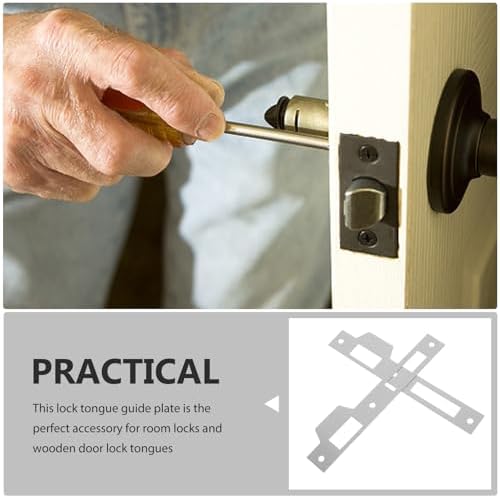 Artibetter 2-Set Door Groove Repair Security Plate