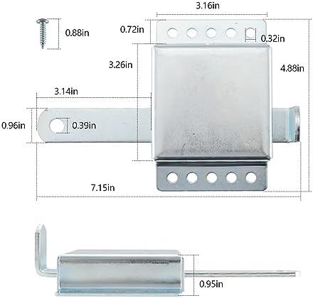 WellMade Heavy Duty Inside Deadlock Latch