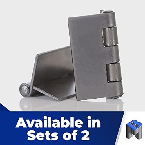 Bobco Metals 3 Heavy Duty Weldable Hinges - 2 Pairs 1