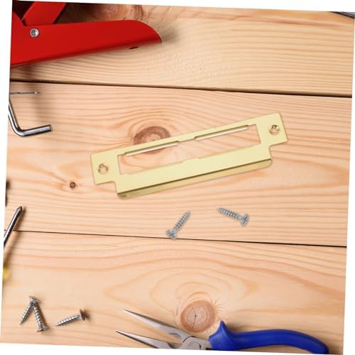 Artibetter Stainless Steel Deadbolt Strike Plate Hole Filler