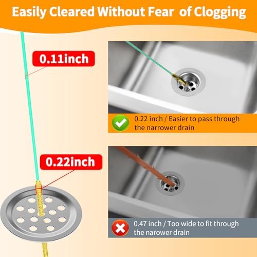 50-inch Sink Drain Snake Hair Clog Remover