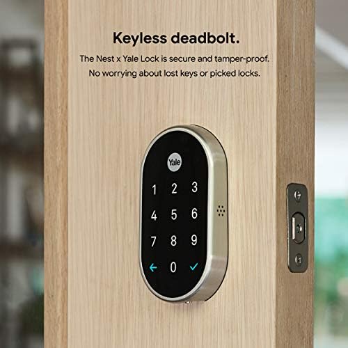 Google Nest x Yale Lock Smart Deadbolt for Front Door