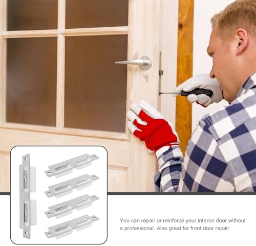 DOITOOL 5-Piece Door Strike Plate Kit