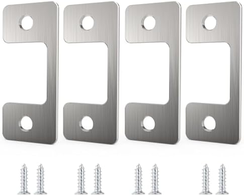 Adjustable Door Strike Plate Set 4pack