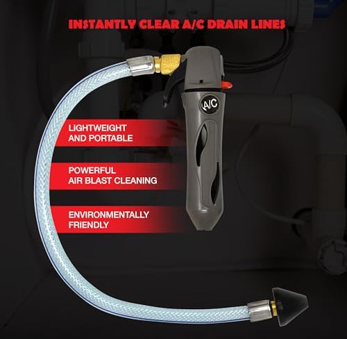 RedRock Gallo Drain Gun Clearest Clogged Drains with 5 CO2 Cartridges
