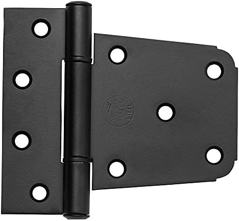 Matte Black 3-in Gate Hinge Extra Heavy