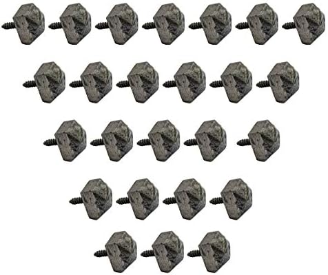 Hallelujah Hinged Entry Door Studs Nails Clavos 16mm x 25Pack Antique Cast Iron Perfect for Barns Chests Trunks